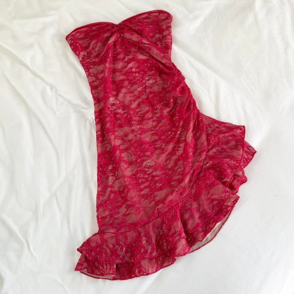red lace mini dress  princess polly red lace mini dress size 0
